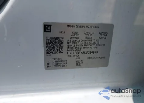 2019 GMC Sierra 2500Hd Denali from USA, damaged, VIN 1GT12SEY2KF280979